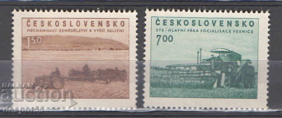 1953. Czechoslovakia. Agriculture - farmers.