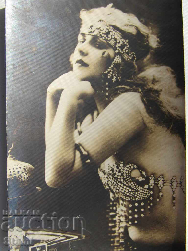 Auction Old greeting postcard, 1929 Auction Old greeting postcard, 1929