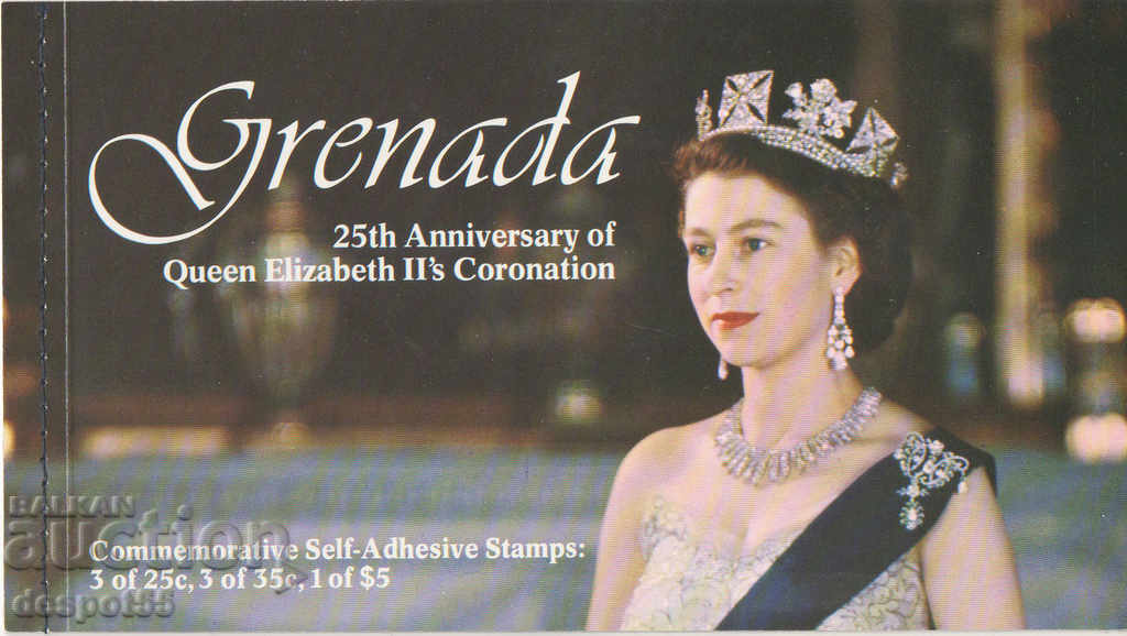 Auction 1978. Grenada. 25 years since the coronation of Elizabeth II. Carnet Auction 1978. Grenada. 25 years since the coronation of Elizabeth II. Carnet