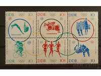 Germania/GDR 1964 Jocurile Olimpice/Bloc ecvestru 25 MNH
