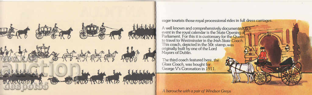 Delivery of 1978. Antigua. The coronation of Queen Elizabeth II. Carnet. Delivery of 1978. Antigua. The coronation of Queen Elizabeth II. Carnet.