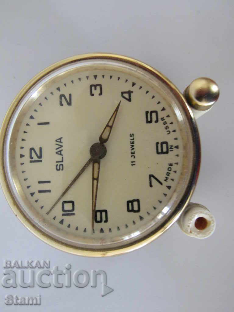 Delivery of Soviet alarm clock from the 80s of the twentieth century Glory Delivery of Soviet alarm clock from the 80s of the twentieth century Glory