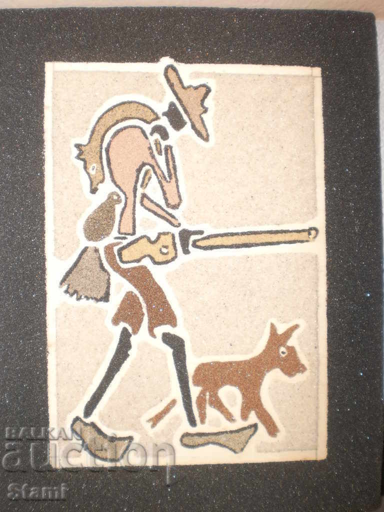 Картина от пясък от Африка-Бушмен с цена 58.00 лв. | € 29.65 Картина от пясък от Африка-Бушмен с цена 58.00 лв. | € 29.65