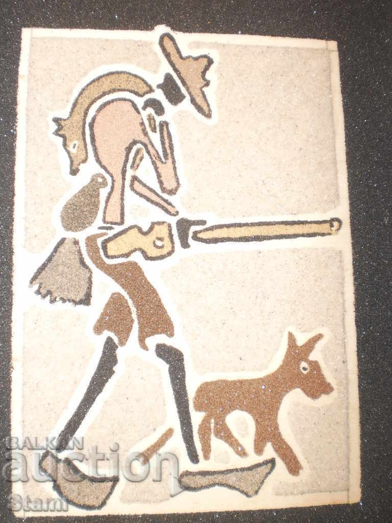 Доставка на Картина от пясък от Африка-Бушмен Доставка на Картина от пясък от Африка-Бушмен