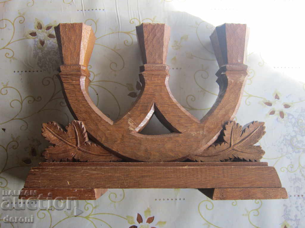Unique large hunting wood candle carving with price 60.00 BGN | € 30.68 Unique large hunting wood candle carving with price 60.00 BGN | € 30.68