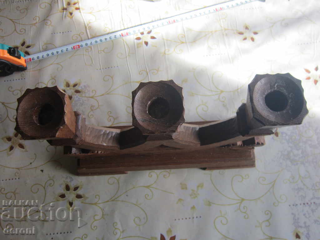 Delivery of Unique large hunting wood candle carving Delivery of Unique large hunting wood candle carving