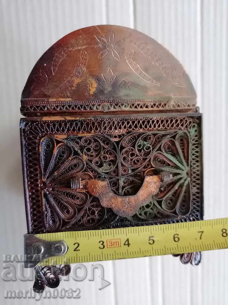 Metal jewelry box copper filigree craftsmanship - 6 Metal jewelry box copper filigree craftsmanship - 6
