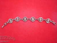 Brățară din filigran placată cu argint vechi