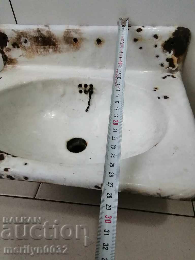 Νιπτήρας εμαγιέ νιπτήρα, σμάλτο νεροχύτη από χυτοσίδηρο - 6