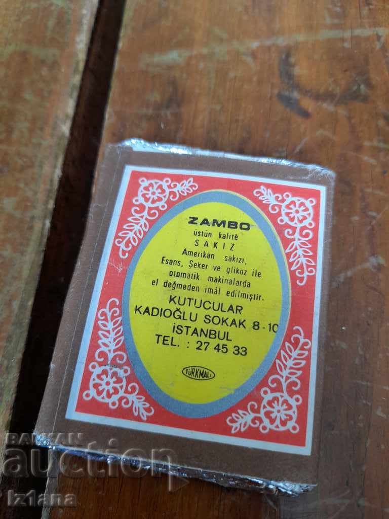 Auction Old Zambo chewing gum Auction Old Zambo chewing gum