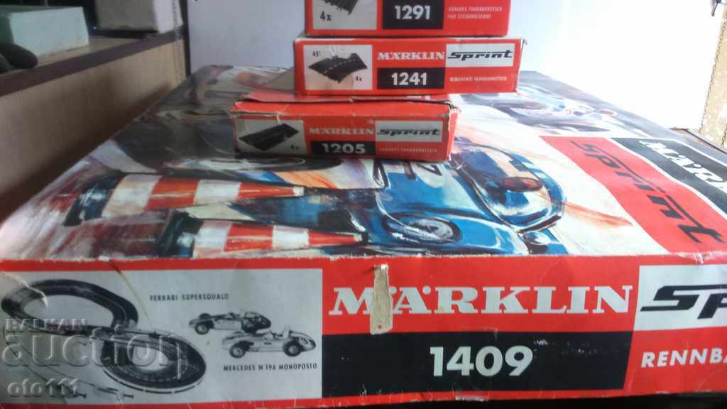 OLD GERMAN TOY TRACK - AUTOWAY - MARKLIN SPRINT - 6 OLD GERMAN TOY TRACK - AUTOWAY - MARKLIN SPRINT - 6