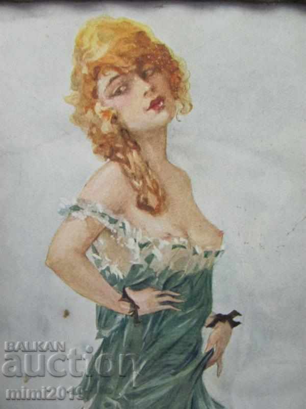 Livrarea Print Art Deco al anilor '30 în rama originală