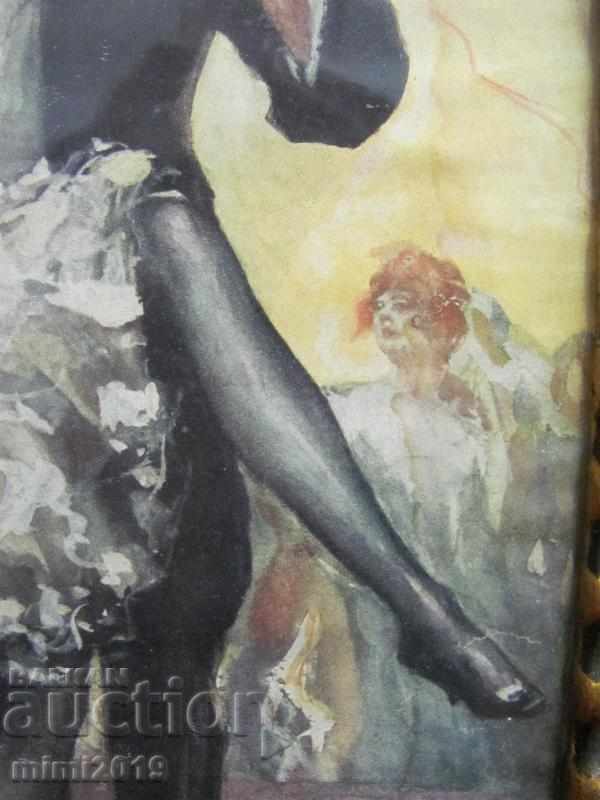 30's Art Deco Print in original frame - 5 30's Art Deco Print in original frame - 5