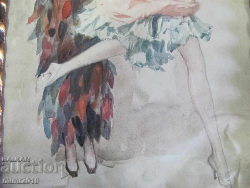 Livrarea Print Art Deco al anilor '30 în rama originală