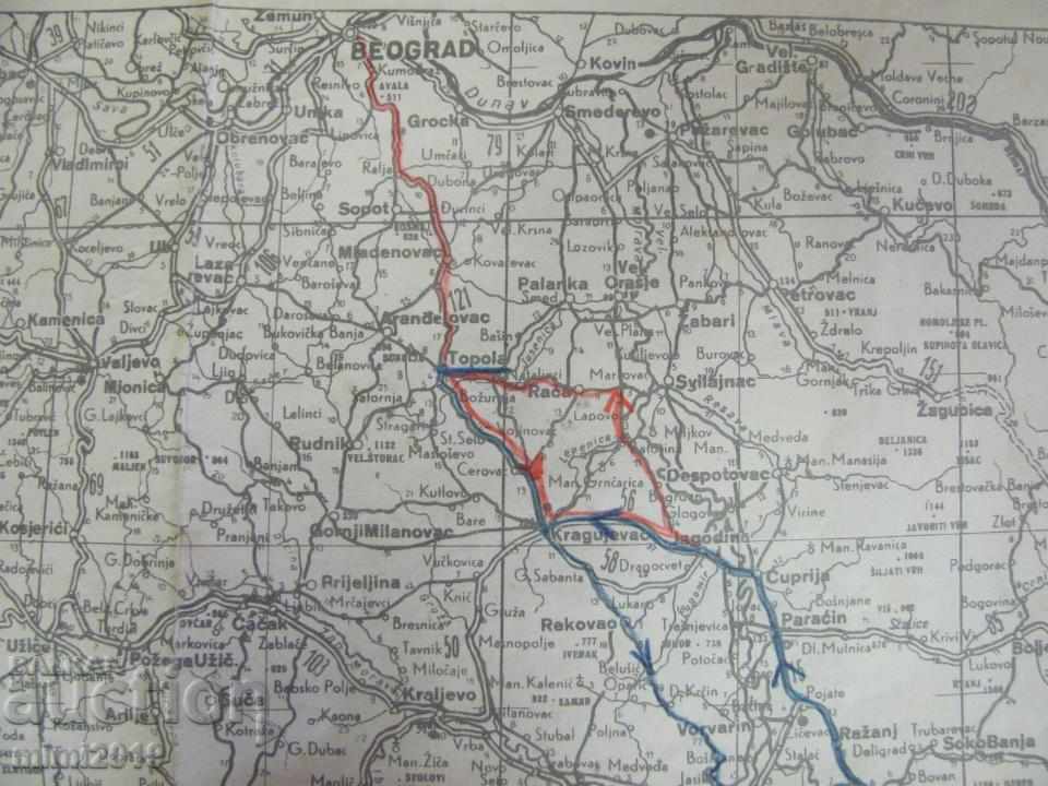 Delivery of 1941 World War II Original Military Map Germany