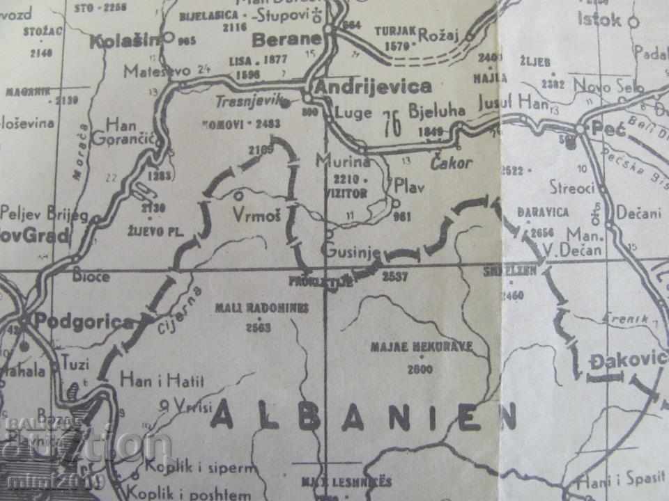 1941 World War II Original Military Map Germany - 6