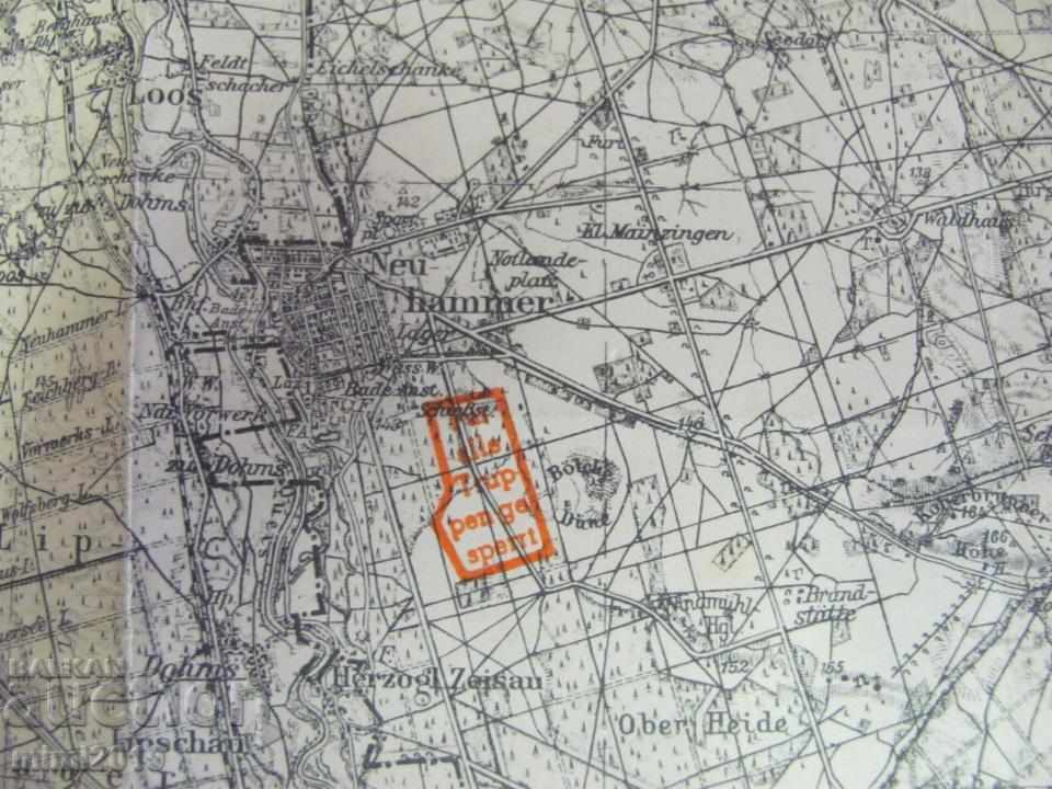 Delivery of 1937 Original Military Map of Germany Delivery of 1937 Original Military Map of Germany