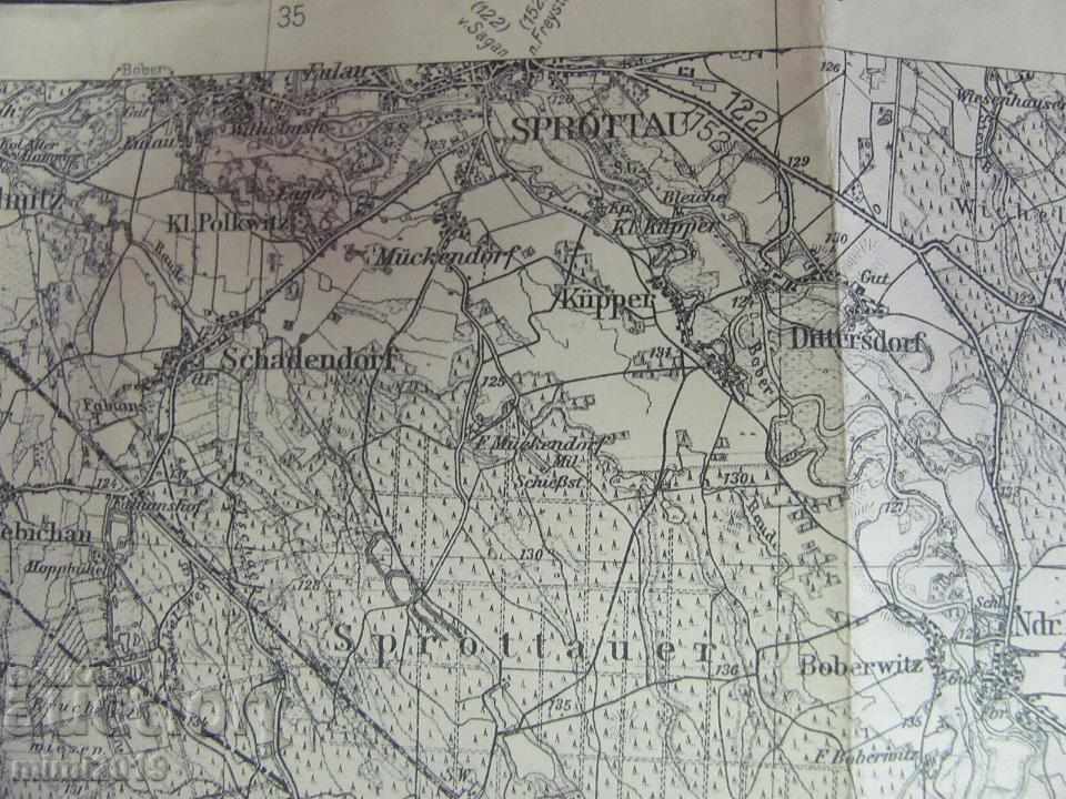 1937 Original Military Map of Germany - 6 1937 Original Military Map of Germany - 6