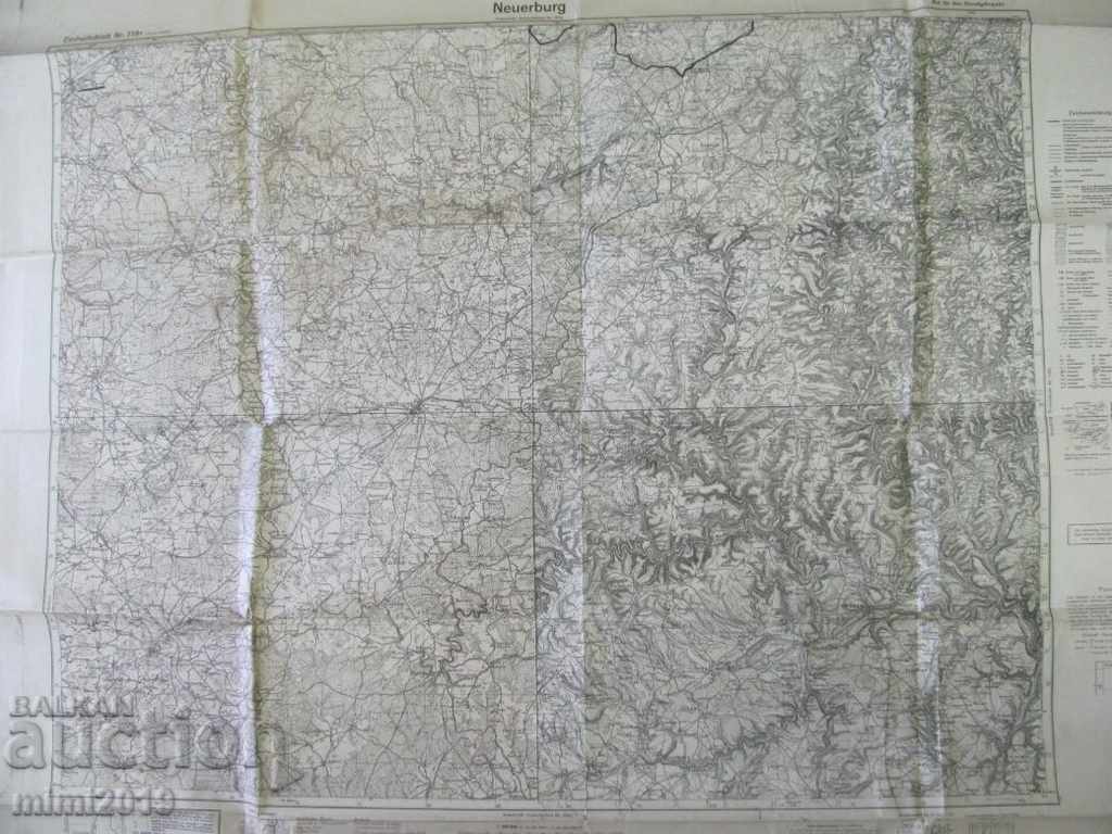 World War II Original Military Map France with price 350.00 BGN | € 178.95
