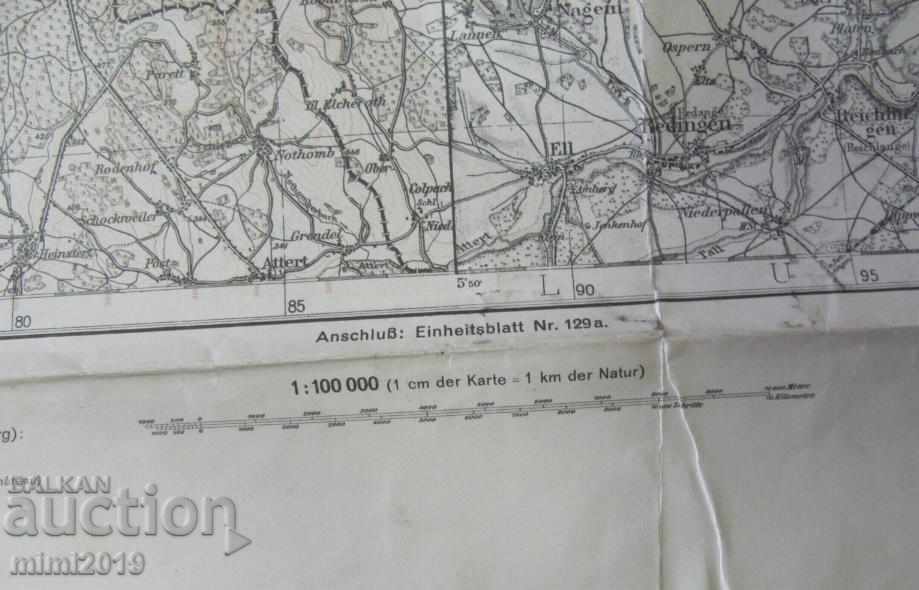 Delivery of World War II Original Military Map France