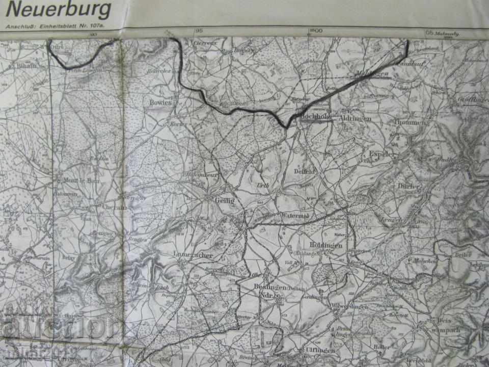 World War II Original Military Map France - 5
