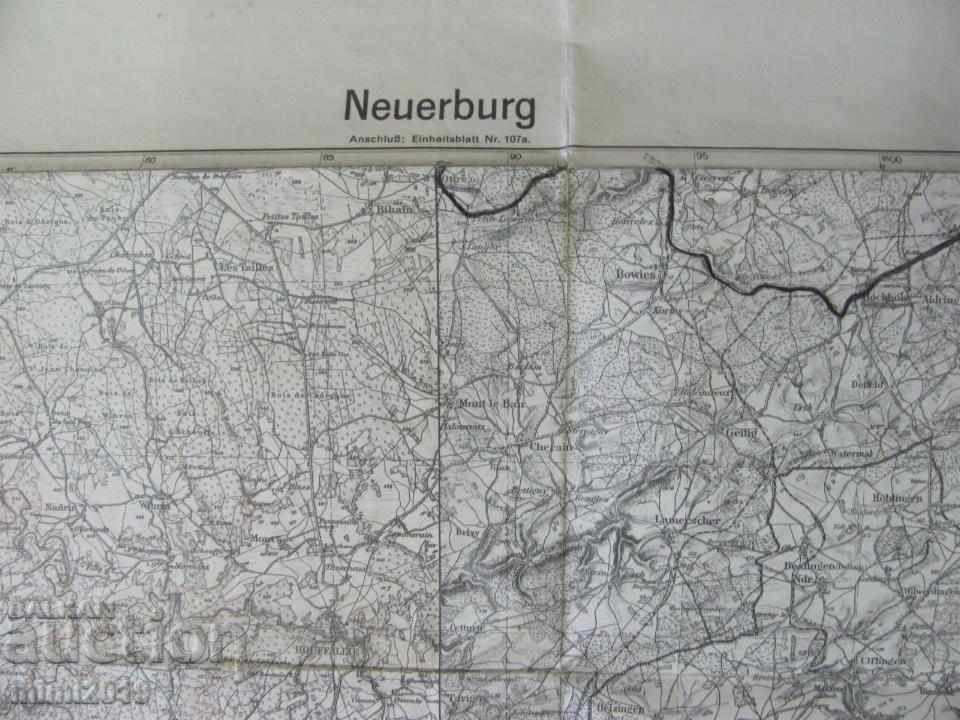 World War II Original Military Map France - 7