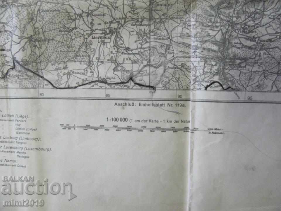 Auction World War II Original Military Map France Auction World War II Original Military Map France