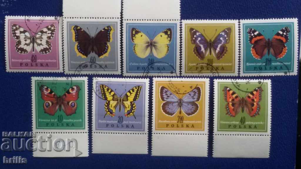POLAND 1967 - FAUNA, BUTTERFLY SPECIES