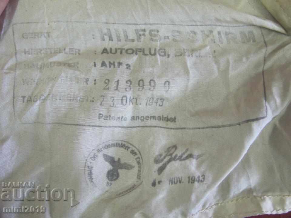 1943 Parachute Luftwaffe Germany Marked with price 665.00 BGN | € 340.01 1943 Parachute Luftwaffe Germany Marked with price 665.00 BGN | € 340.01