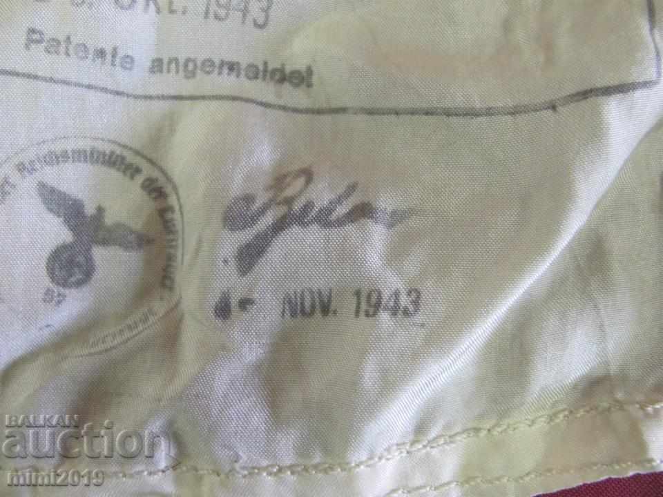 Delivery of 1943 Parachute Luftwaffe Germany Marked Delivery of 1943 Parachute Luftwaffe Germany Marked