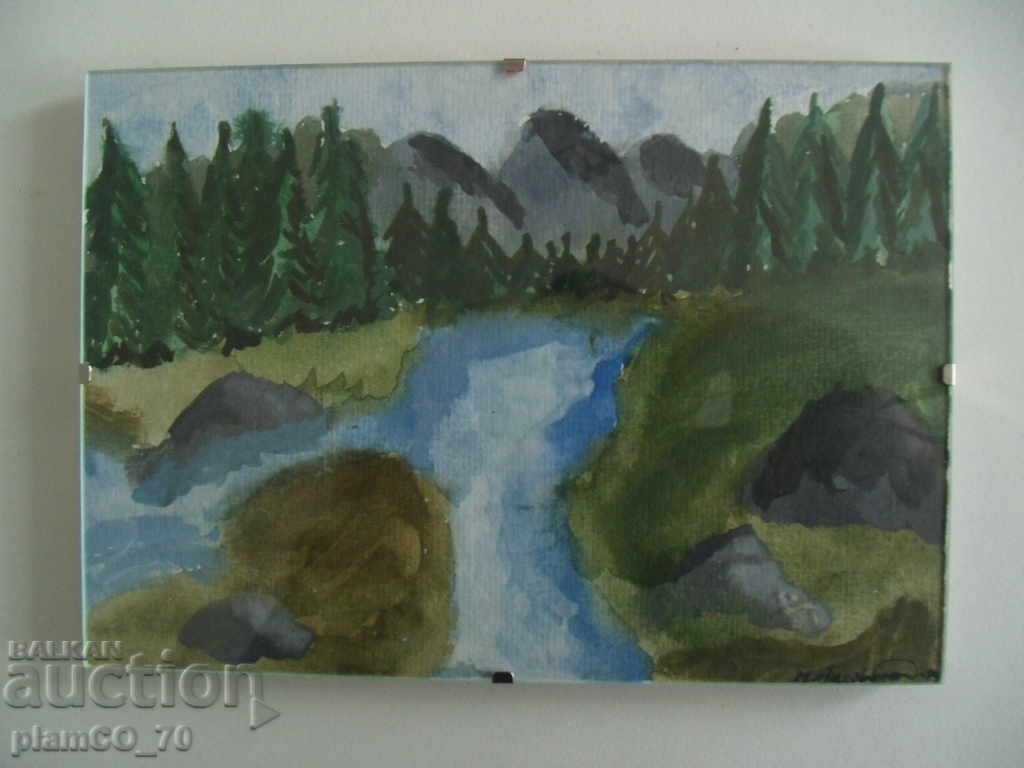 № * 5166 old small picture with frame - 5 № * 5166 old small picture with frame - 5