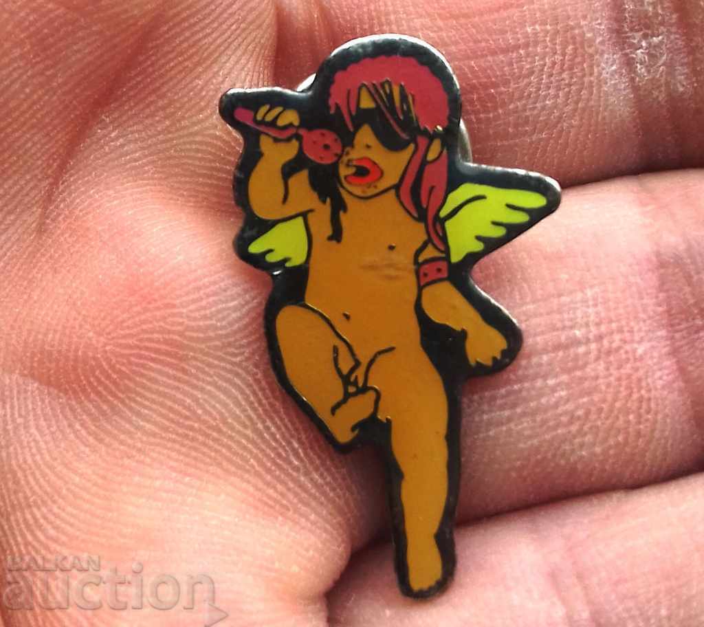 10141 Badge - Angel musician - clip with price 2.00 BGN | € 1.02 10141 Badge - Angel musician - clip with price 2.00 BGN | € 1.02