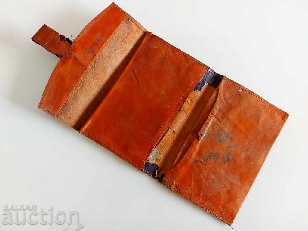 OVER 100 YEAR OLD LEATHER MEN'S WALLET PORTFOLIO