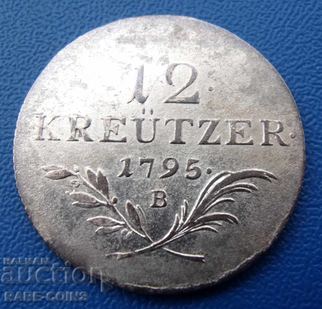 Αυστρία 12 Kreuzer 1795 σε πολύ σπάνιο πρωτότυπο με τιμή € 38.35 | 75.01 BGN