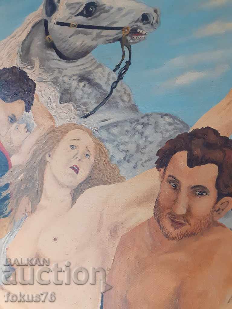 Auction Huge master painting oil canvas Rubens reproduction Auction Huge master painting oil canvas Rubens reproduction