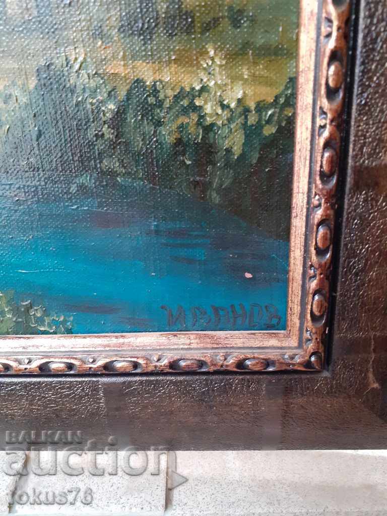 Delivery of Huge master oil painting on canvas - signature Delivery of Huge master oil painting on canvas - signature