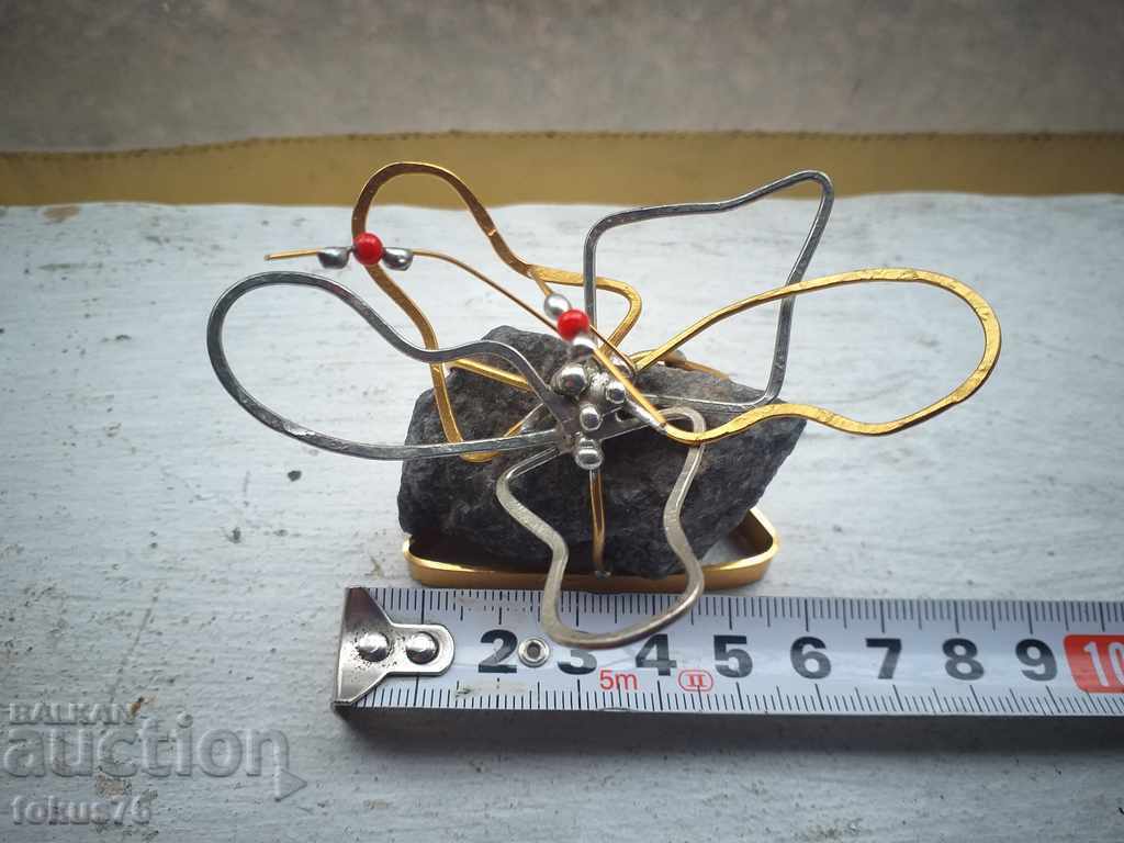 Plastic stone with signature - 5