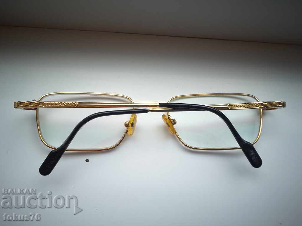 Auction Old branded prescription glasses Tiffany Lunettes gilding Auction Old branded prescription glasses Tiffany Lunettes gilding