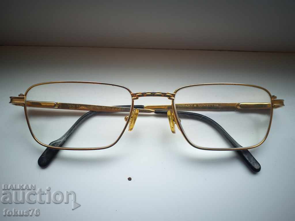 Старахотни маркови диоптрични очила Tiffany Lunettes позлата