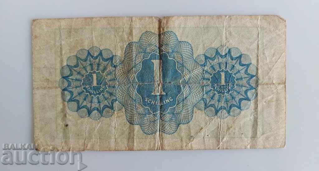 Delivery of 1944 1 SCHILLING BANKNOTE AUSTRIA SCHILLING Delivery of 1944 1 SCHILLING BANKNOTE AUSTRIA SCHILLING