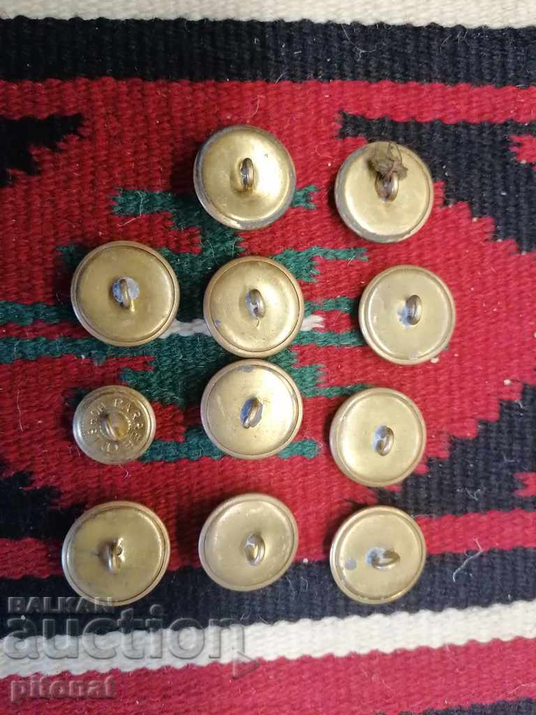 Lot of antique military buttons with price 50.00 BGN | € 25.56