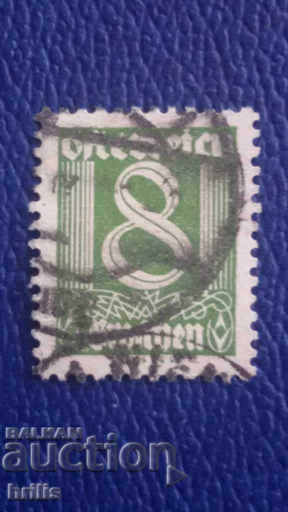 AUSTRIA 1920/30 - STAMP 8 MONEY