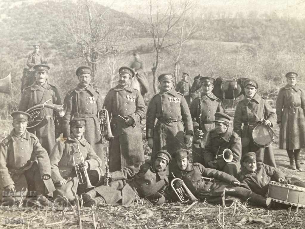 Delivery of Brass regimental music old photo Delivery of Brass regimental music old photo