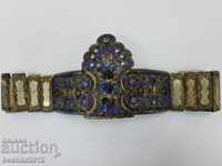 Very rare enameled belt buckle Dedeagach 19th century