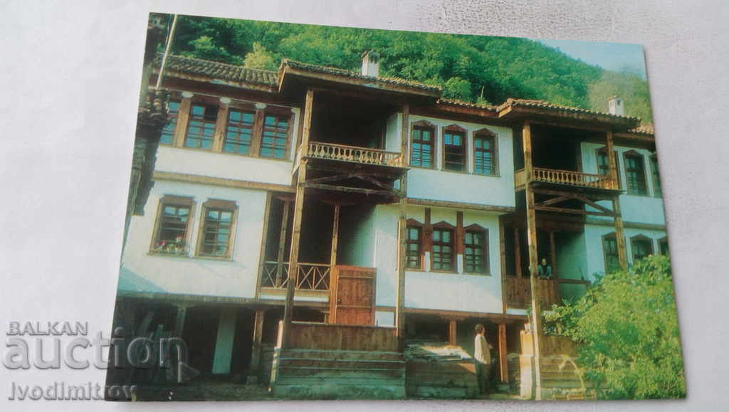 Carte poștală casa Bratsigovo Popova 1982