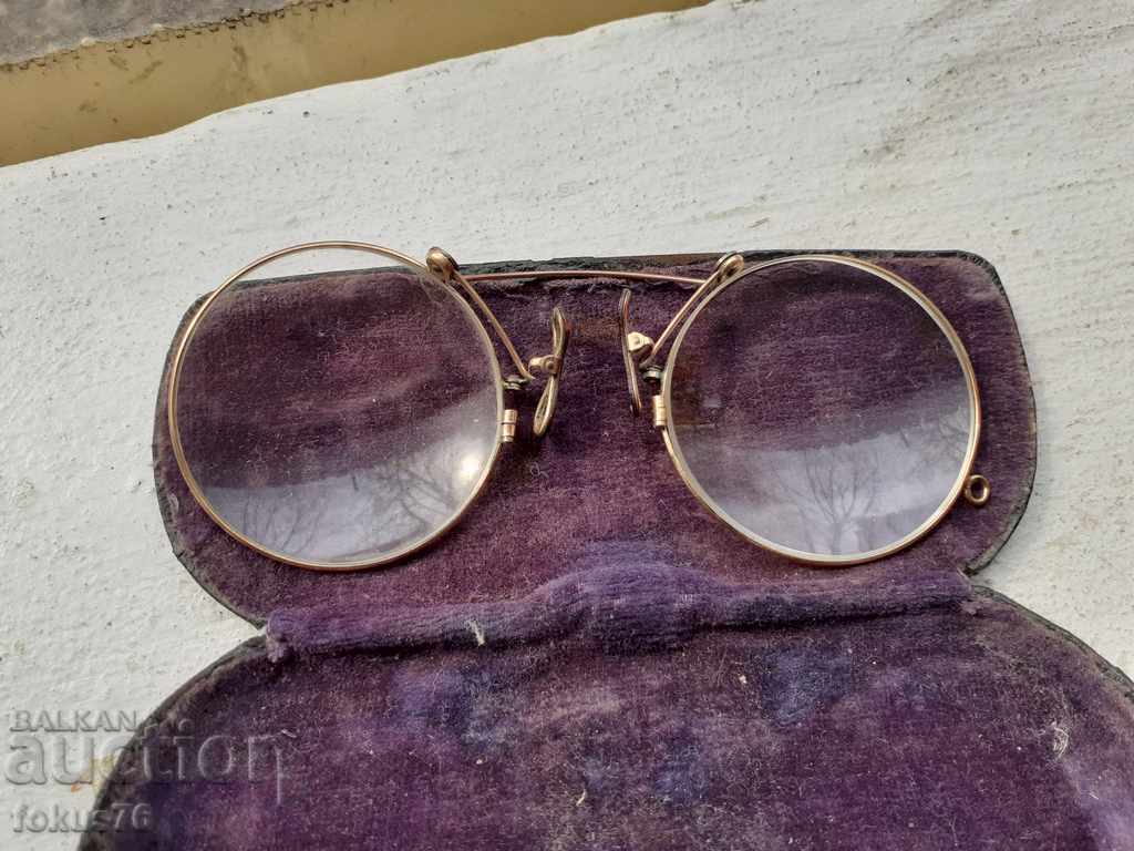 Old Pensne gold-plated glasses - 5 Old Pensne gold-plated glasses - 5