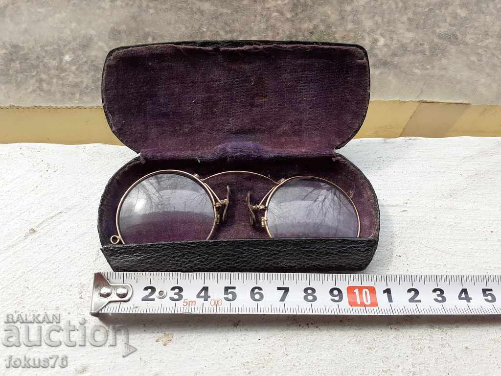 Old Pensne gold-plated glasses - 6 Old Pensne gold-plated glasses - 6