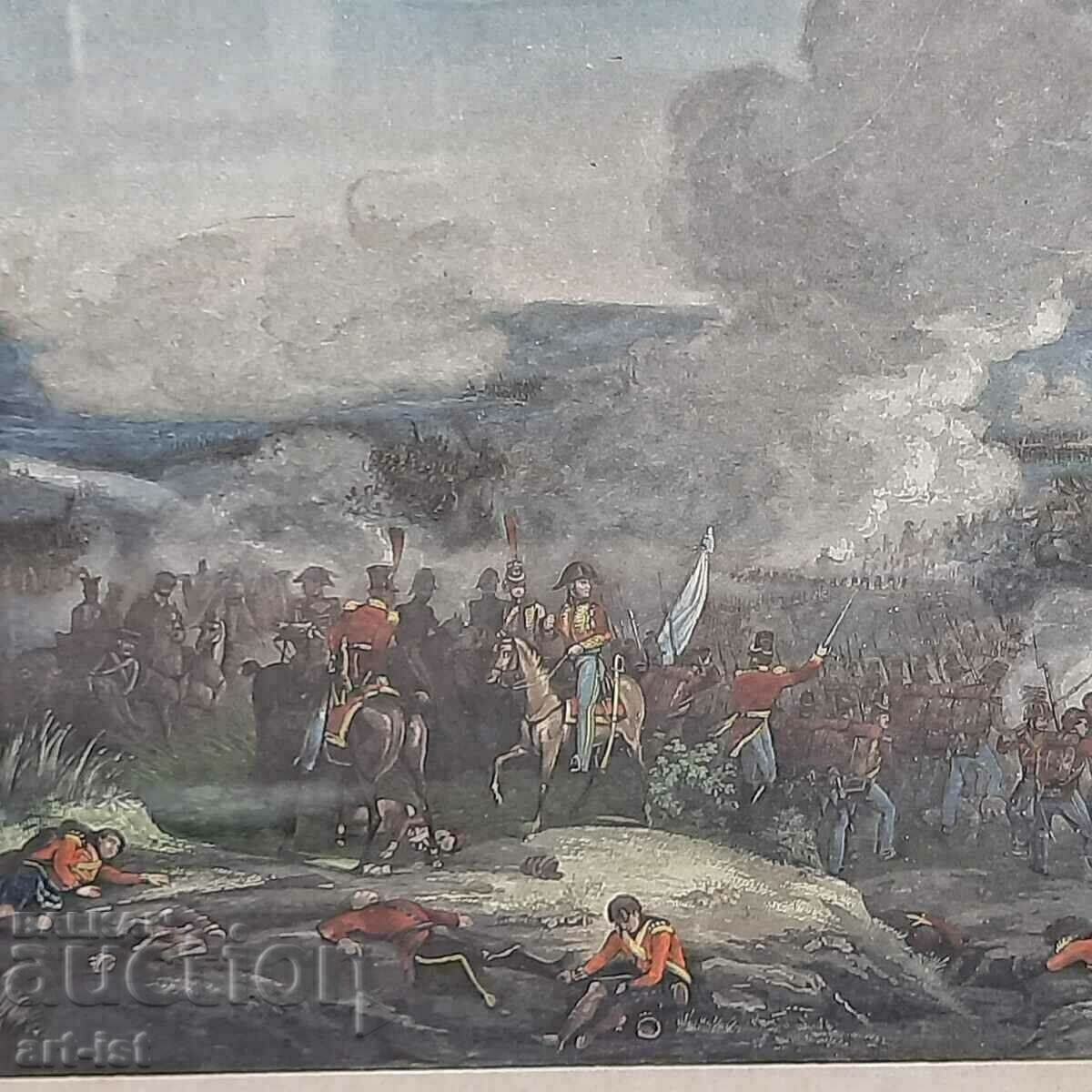 Auten γκραβούρα Napoleon's Battle of Cater-Bra από τον Johann Hm