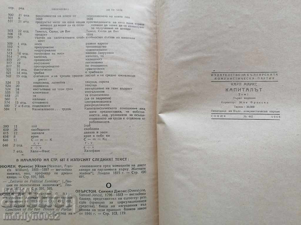 Old book Capital Karl Marx social literature - 7 Old book Capital Karl Marx social literature - 7