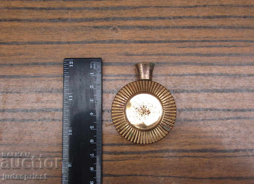 γυναικείο γυάλινο μπουκάλι αρώματος με αντίκες - 7